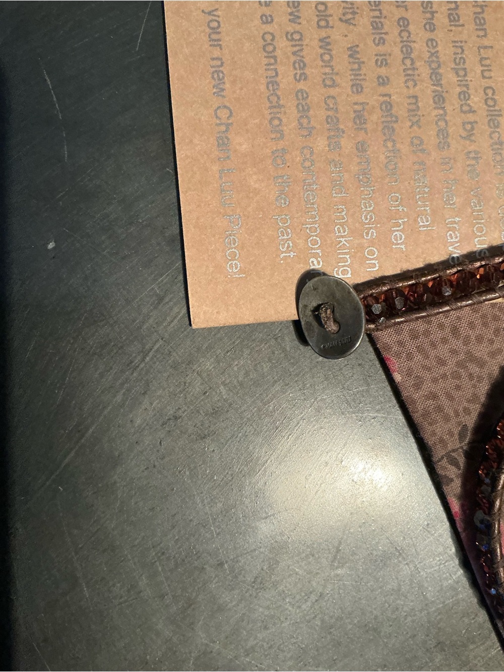 Chan Luu Brown Leather Wrap Bracelet - Picture 3 of 3